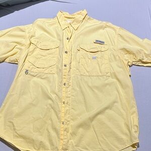 Columbia Sunlit Yellow Outdoor Shirt